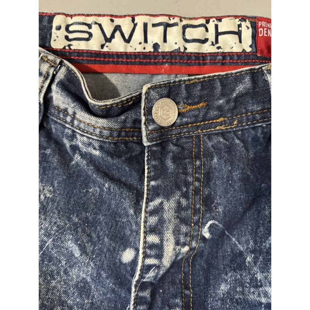 Switch Premium Denim Men's Jean Shorts Size 38 Y2K - Picture 3 of 7
